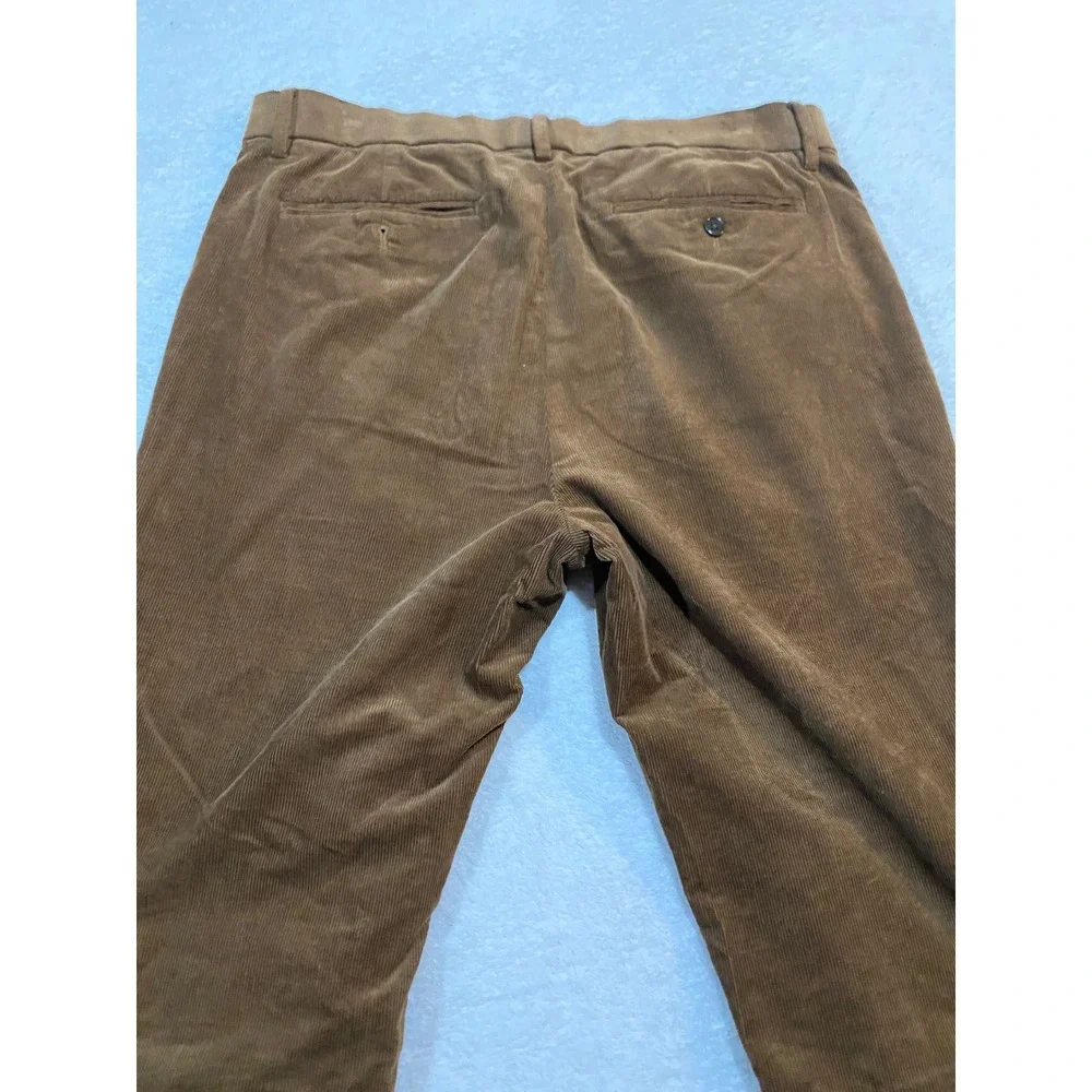 Banana Republic Traveler Corduroy Slim Fit Pants Brown Mens 34x32 619087-02
